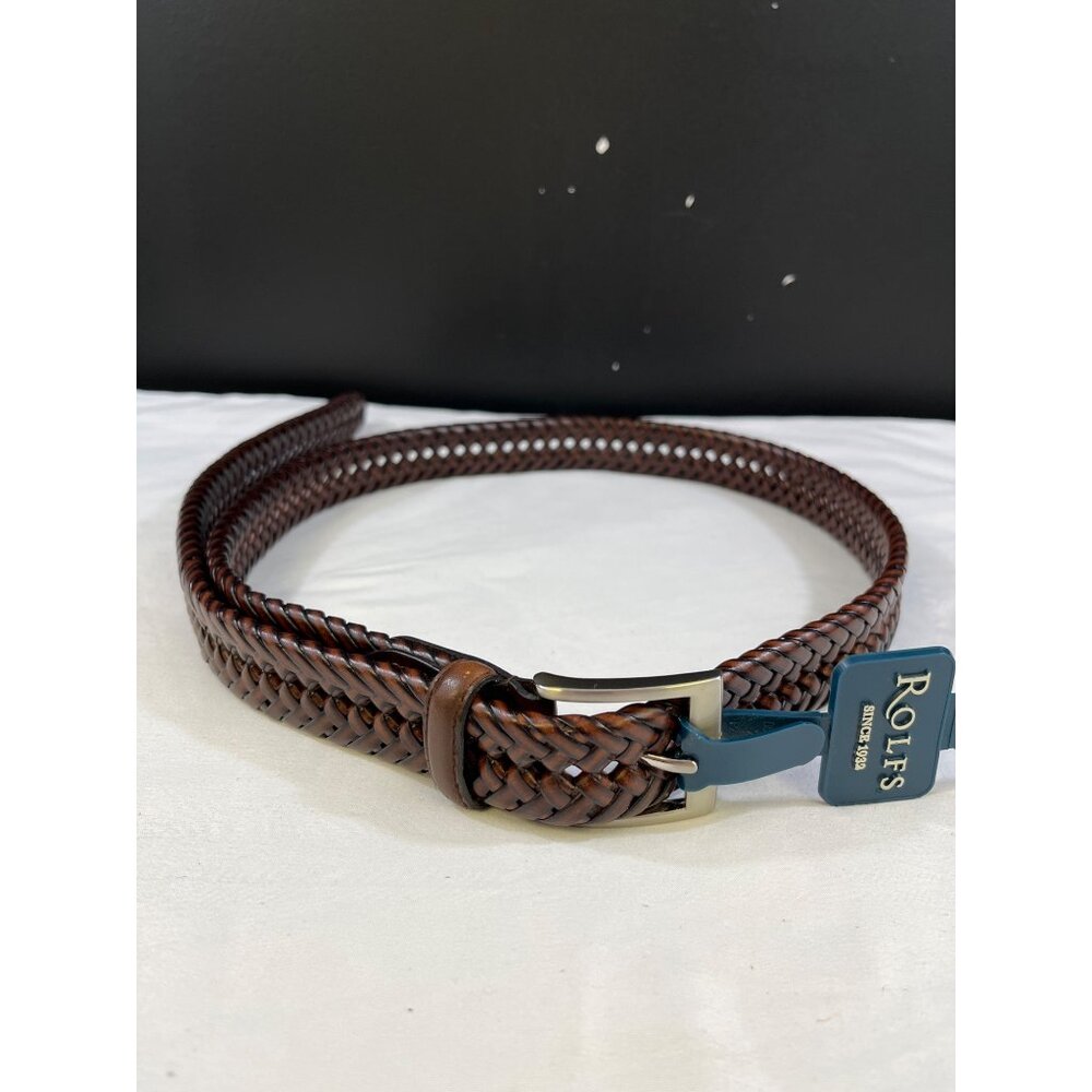 Rolfs Men's Brown Genuine Leather Belt Size 42 SKU 6290